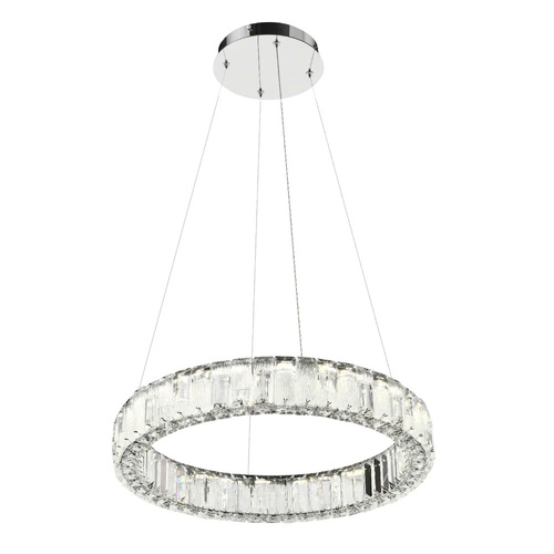 RIAS 1 TIER PENDANT D:500 40wLED DIM w/REMOTE 4000LM 3300K-4200K-6500K CHROME