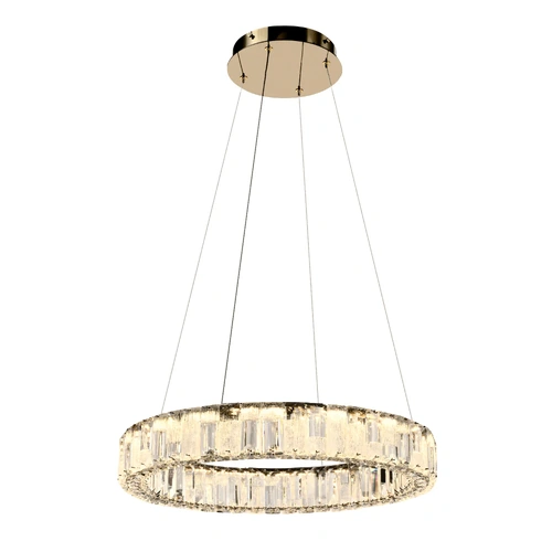 RIAS 1 TIER PENDANT D:500 40wLED DIM w/REMOTE 4000LM 3300K-4200K-6500K GOLD