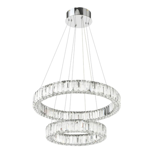 RIAS 2 TIER PENDANT 400+600 70wLED DIM w/REMOTE 7000LM 3300K-4200K-6500K CHROME