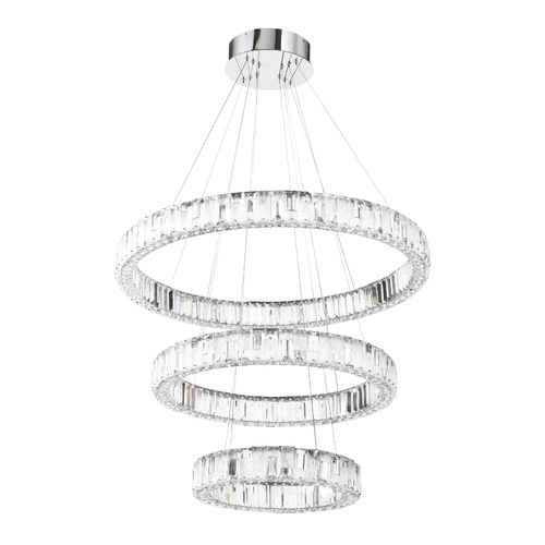 RIAS 3TIER PENDANT 400+600+800 150wLED DIM w/REMOTE 15000LM 3300K-4200K-6500K CHROME