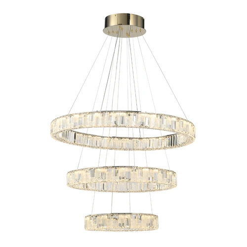 RIAS 3TIER PENDANT 400+600+800 150wLED DIM w/REMOTE 15000LM 3300K-4200K-6500K GOLD