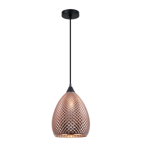 PENDANT ES Copper (Glass) ELLIPSE w/segments OD225mm