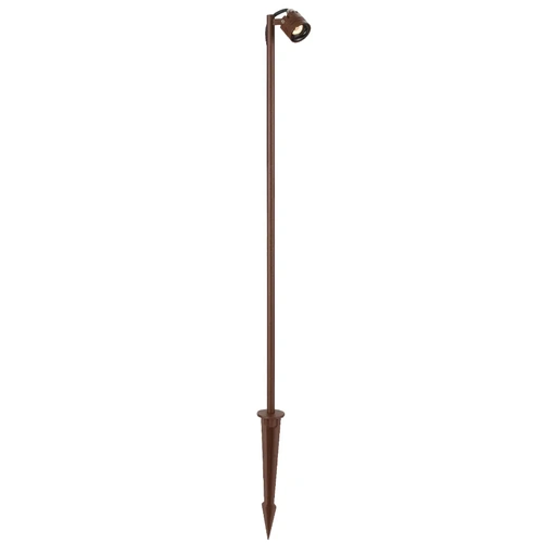 RILTO POST LIGHT 24v3wLED COB cab.1M D35 L60 H600 3000K 180L IP65 SPIKE H210 CORTEN RUSTY