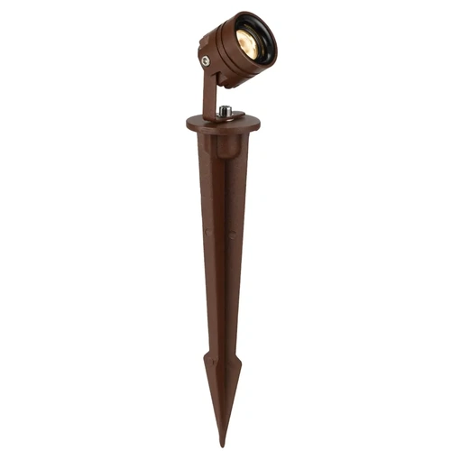 RILTO SPIKE LIGHT 24v3wLED COB cab.1M D35 W55 3000K 180Lm IP65 SPIKE H210 CORTEN RUSTY