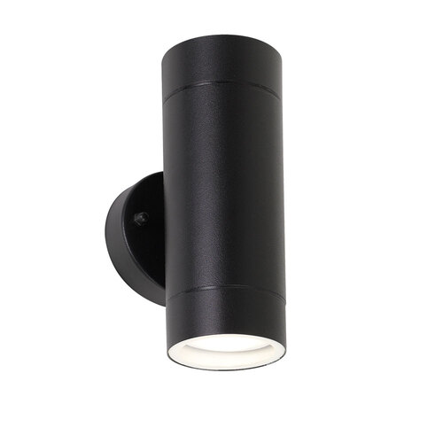 RIVA EX2 LED WALL LAMP 2x4wGU10 LED H:160 D:60 BLACK / 4000K IP44