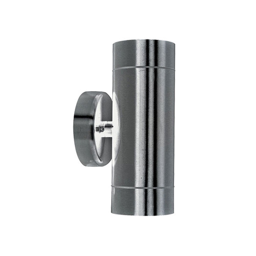 RIVA EX2 LED WALL LAMP 2x4wGU10 LED  H: 160 D: 60 STAINLESS STEEL / 4000K IP44