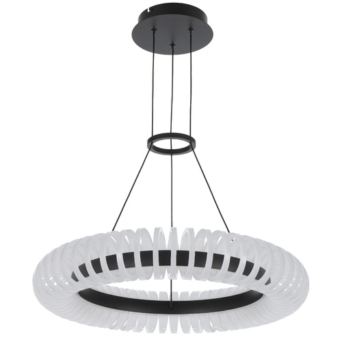 ROMAY 60 PENDANT 40wLED 3CCT D600 H100 3388Lm CAB.2M DIM BLACK / OPAL ACRYLIC
