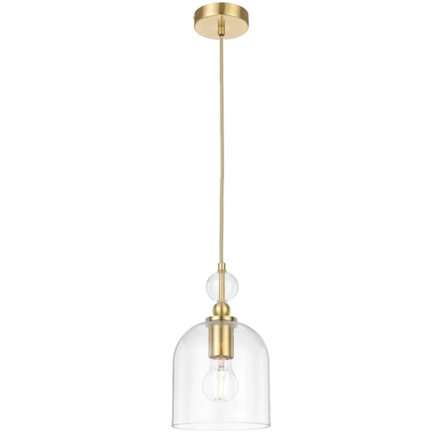 ROTIF PENDANT 25wE27max D:160 H:250 cab.2M BRASS MATT / CLEAR