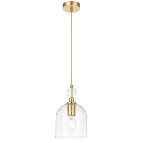 ROTIF PENDANT 25wE27max D:160 H:250 cab.2M BRASS MATT / CLEAR