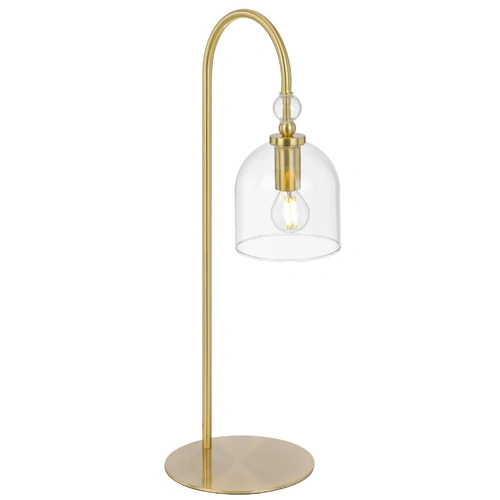 ROTIF TABLE LAMP 25wE14max L235 W180 H550 line swt BRASS MATT / CLEAR