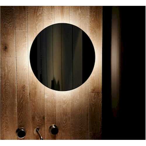 Backlit Round Mirror With Warm Light 600mmØ 37Watts - Includes Mirror Demister