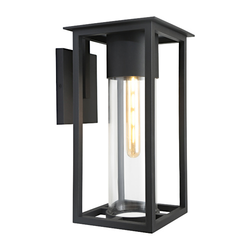RYDE 1LT EXTERIOR WALL LIGHT BLACK