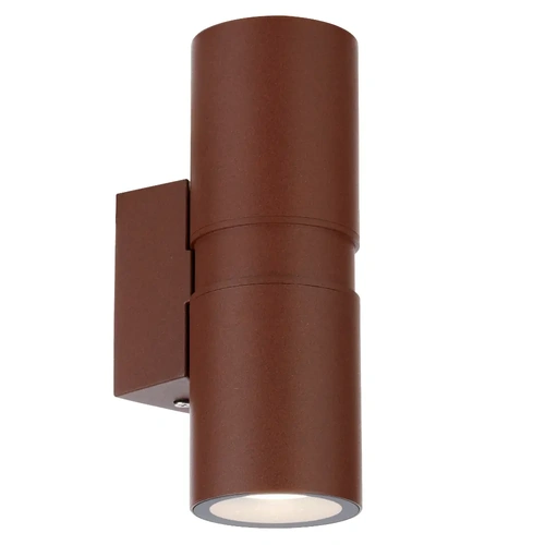 SARNEL EXTERIOR WALL LAMP 2*6wGU10max P95 W64 H180 cab.300 IP54 CORTEN RUST