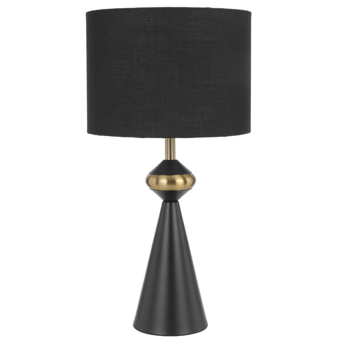 SATILLO TABLE LAMP 25wE27max D250 H480 INLINE SWTCH BLACK