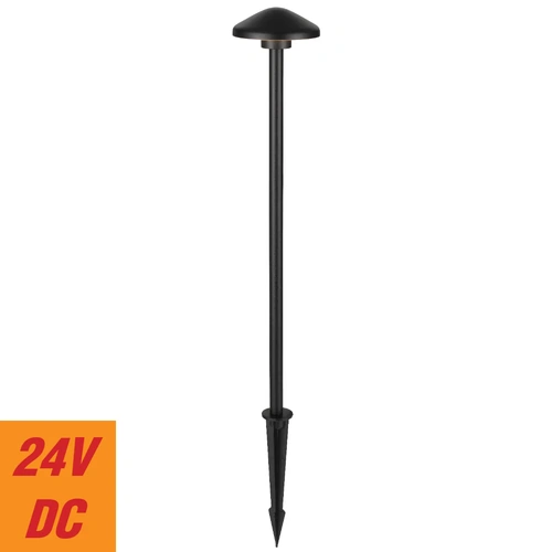 SCAPE POST LIGHT 24v3wLED COB cab.1M D110 H500 IP65 3000K SPIKE H210 180Lm BLACK
