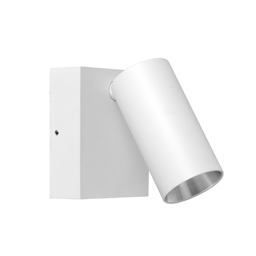 S/ADJ Pillar LED Matt Wh P/Coated Aluminium 3K / 4K/ 5.5K IP65 8W without sensor