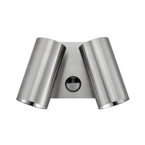 D/ADJ Pillar LED Titanium Anod Alum 3K / 4K/ 5.5K (2 x 850 Lm) IP65 16W w/sensor