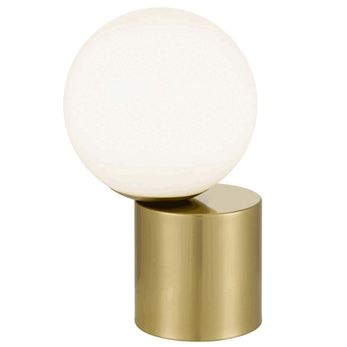 SETRA TOUCH TABLE LAMP 5wE14 3000K D150 H250 NON-DIM ANT GOLD/OPAL MATT