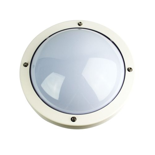 PRIMO OUTDOOR WHITE ROUND BULKHEAD