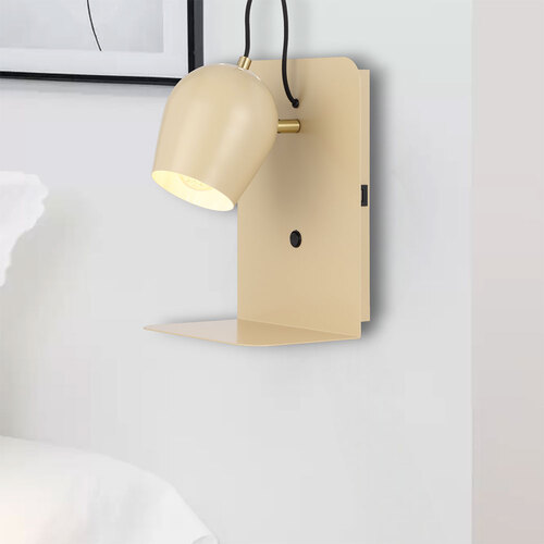 SHYN WALL BRACKET 25wE27max 215*220*320 switch BASE BEIGE / ANT BRASS