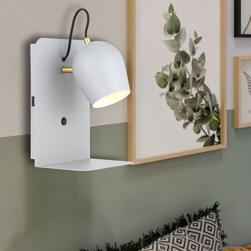 SHYN WALL BRACKET 25wE27max 215*220*320 switch BASE GREY / ANT BRASS