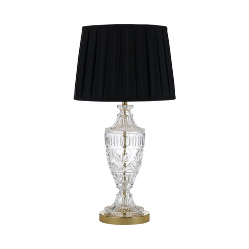 SIGRID TABLE LAMP 40wE27max  D:340 H:650 GOLD CLEAR BLACK