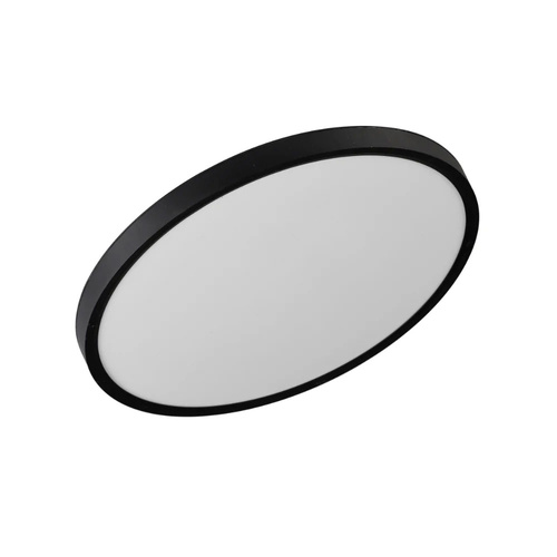 SKY 40 OYSTER 32wLED IP44 D400*25 + QC TRIAC DIM 3CCT 3500Lm 3000K_5000K BLACK