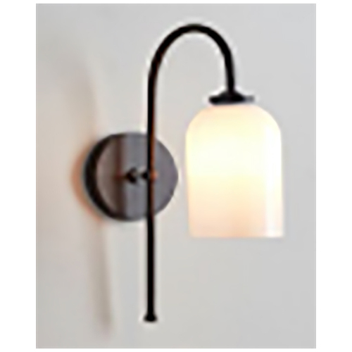 ARLINGTON WALL LIGHT MATT BLACK / OPAL