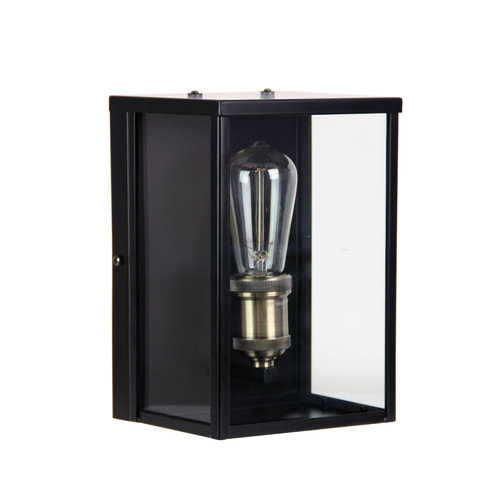 OAKLAND 1 LIGHT OUTDOOR WALL LIGHT BLACK