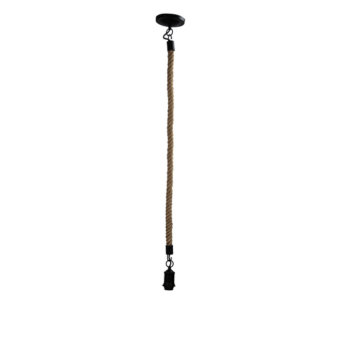 ROPE SINGLE PENDANT 1200 SUSPENSION BLACK