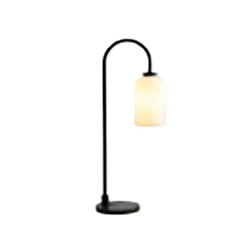 ARLINGTON TABLE LAMP MATT BLACK / OPAL