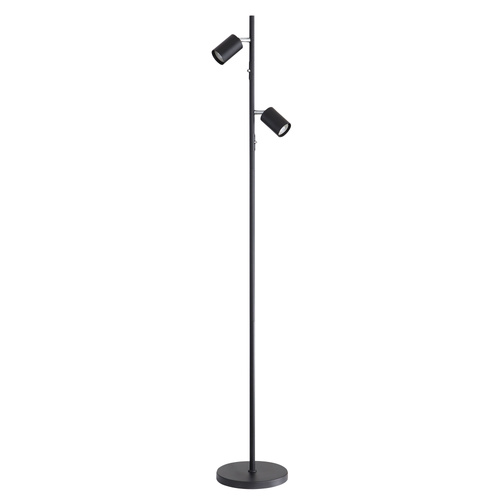PONTE TWIN FLOOR LAMP ALL BLACK