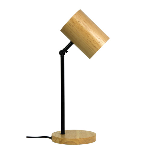 Chad Desk Lamp Black & Wood