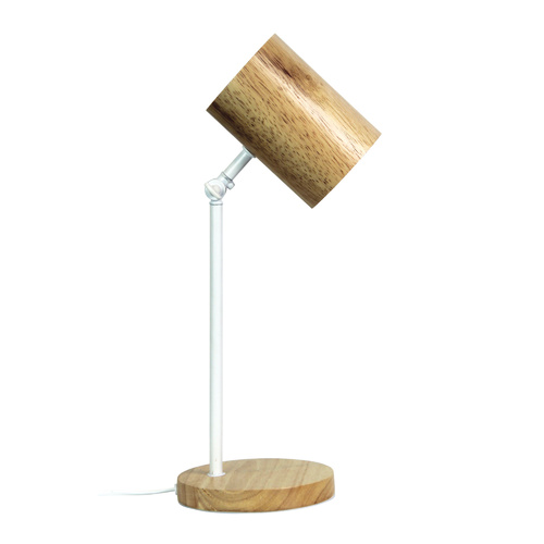 Chad Desk Lamp White & Wood