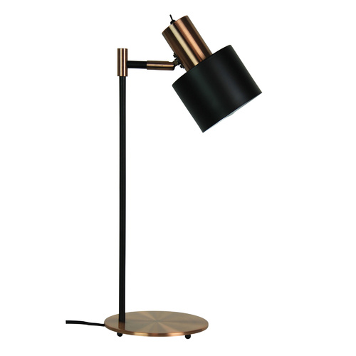 ARI DESK LAMP BLACK w/ COPPER HEAD