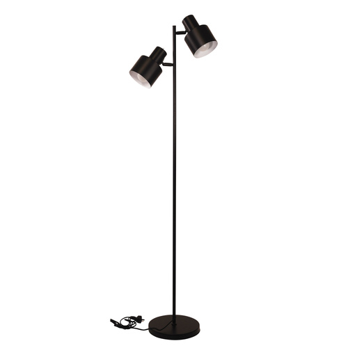 ARI TWIN FLOOR LAMP BLACK w/BLACK