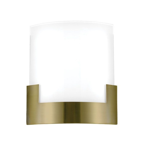 SOLITA WALL LAMP 12w LED Dim COLOR CHANGE 3000K-4000K-5000K D:350H:200P:75 ANT BRASS/FROST