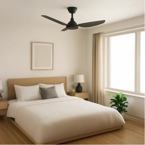 Sora DC 52" (1320mm) Black No Light - All ABS, Quick Connect Blade system. Wall Controller & Remote included