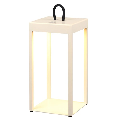 SOTRA RECHARGEABLE TL 3wLED L:130 W:130 H:300 IP54 USB1M 2X2000mah 3000K BEIGE