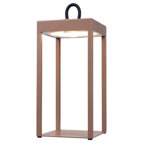 SOTRA RECHARGEABLE TL 3wLED L:130 W:130 H:300 IP54 USB1M 2X2000mah 3000K BROWN