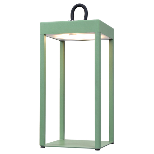 SOTRA RECHARGEABLE TL 3wLED L:130 W:130 H:300 IP54 USB1M 2X2000mah 3000K GREEN