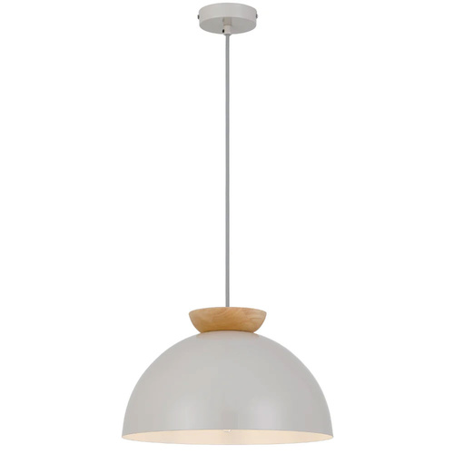 SOVIN 35 PENDANT 25wE27max D:350 H:210 grey cab.1.3m GLOSSY GREY/ OAK