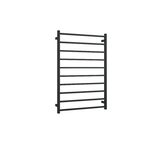 Thermorail Straight/Square 800x1160x120mm 217Watts 10 Bars - Matt Black