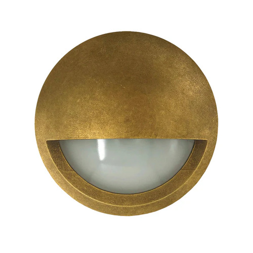 STEP S/M 12V 6W RND Ant Brass 3K IP65 Eyelid OD98mm 480 Lm