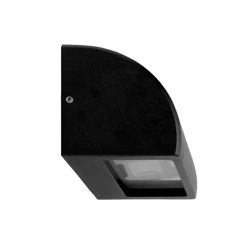 STEP S/M 12V G4 LGE CURVED Powder Coated Black IP65 OD115mm