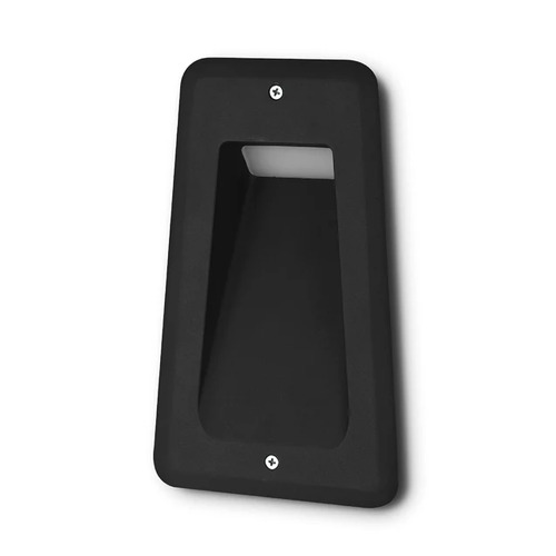 STEP RECD 240V 7W TRAPEZIUM Blk 3K IP54 A/Glare W106mm 190Lm