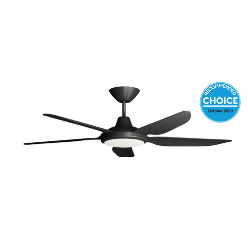 Airborne Storm DC 5 Blade (52") 1320mm Ceiling Fan Black, CCT LED