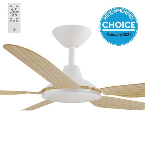 Storm DC 52" Kit - White With Light (STO-552-WH-L) Plus Bamboo Blades (STO-B52-BA) - two boxes