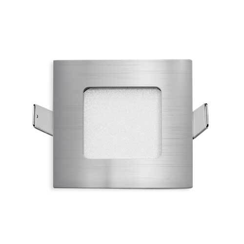 STOW SQUARE DOWN / WALL LIGHT 3watt 240v  D:85 CO:70x70 SILVER 5000K 200Lm