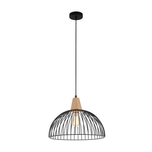 PENDANT ES Blk SML WIRE DOME OD400mm